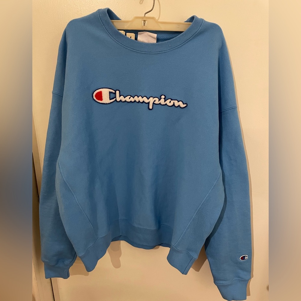 Champion Sky Blue Crewneck Sweatshirt